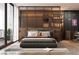 Spacious bedroom with a modern glass partition and walk-in closet at 924 S First St # 406, Las Vegas, NV 89101