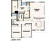 Upper level floor plan featuring a primary suite, two bedrooms, and laundry room at 10383 Andele Ave, Las Vegas, NV 89166