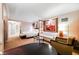 Spacious bedroom with king-size bed and sitting area at 135 E Harmon Ave # 3416, Las Vegas, NV 89109