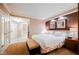 King-size bed in a spacious suite bedroom at 135 E Harmon Ave # 3416, Las Vegas, NV 89109
