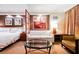 Suite living room featuring a white sofa and modern art at 135 E Harmon Ave # 3416, Las Vegas, NV 89109