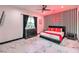 Bedroom with a king-size bed and stylish decor at 282 E Maulding Ave, Las Vegas, NV 89123