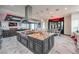 Gourmet kitchen featuring large island and stainless steel appliances at 282 E Maulding Ave, Las Vegas, NV 89123