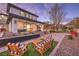 Relaxing patio with seating and view of the backyard at 282 E Maulding Ave, Las Vegas, NV 89123