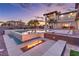 Stunning pool and spa with fire pit; modern backyard oasis at 282 E Maulding Ave, Las Vegas, NV 89123
