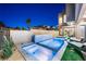 Stunning pool area with two distinct pools and lounge chairs at 2824 Queens Courtyard Dr, Las Vegas, NV 89109
