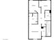 Upper floor plan with bedrooms, bathrooms, and a hallway at 3206 Brynley Ave, Henderson, NV 89044