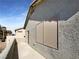 Private patio with a view and neutral colored walls at 9801 Fast Elk St, Las Vegas, NV 89143