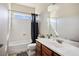 Clean bathroom with tub, toilet and vanity at 1033 Logan Patrick Dr, Henderson, NV 89052