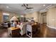 Living room with hardwood floors and wooden furniture at 1461 Sunshine Ct, Mesquite, NV 89034