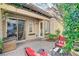 Relaxing patio with brick pavers and comfortable seating at 2428 Granada Bluff Ct, Las Vegas, NV 89135