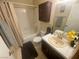 Clean bathroom with tub, shower, and updated vanity at 4111 Sanderling Cir # 354, Las Vegas, NV 89103