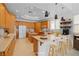 Spacious kitchen featuring an island and updated cabinetry at 6175 Rocky Top Ave, Las Vegas, NV 89110