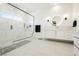 Modern bathroom with a frameless glass shower and floating vanity at 818 Meyer May St, Las Vegas, NV 89138