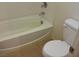 Bathroom with bathtub and toilet at 10371 Calypso Cave St, Las Vegas, NV 89141