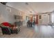 Bright dining area with hardwood floors and modern light fixture at 10529 Parthenon St, Las Vegas, NV 89183