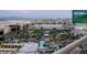 Aerial view showcasing resort amenities and surrounding area at 145 E Harmon Ave # 2002, Las Vegas, NV 89109