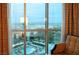 Stunning panoramic view of the city skyline and pool at 145 E Harmon Ave # 2002, Las Vegas, NV 89109