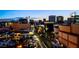 Cityscape view at dusk, showcasing the vibrant urban landscape at 150 Las Vegas Blvd # 907, Las Vegas, NV 89101