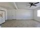 Open living area with tile floors and a ceiling fan at 1605 Oakwood Ave, North Las Vegas, NV 89030