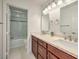 Double vanity bathroom with granite countertop at 2374 Thayer Ave, Henderson, NV 89074