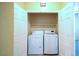 Bright laundry room with washer and dryer included at 2575 Red Planet St, Henderson, NV 89044