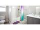 Clean bathroom with bathtub, toilet and vanity at 264 Bella Matese Ave, Las Vegas, NV 89183