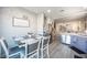 Bright dining area adjacent to the kitchen with views to living room at 264 Bella Matese Ave, Las Vegas, NV 89183