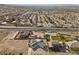 Aerial view showing a new house under construction in a residential area at 308 Belfast St, Henderson, NV 89015