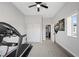 Bright bedroom with a treadmill and large closet at 308 Belfast St, Henderson, NV 89015