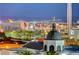 Scenic nighttime aerial view featuring city lights and landmarks at 353 E Bonneville Ave # 761, Las Vegas, NV 89101