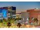 Night view of city skyline with modern and traditional buildings at 353 E Bonneville Ave # 761, Las Vegas, NV 89101