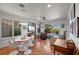 Casual breakfast nook with a round table and chairs, overlooking backyard at 4618 Atlantico St, Las Vegas, NV 89135