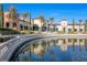 Resort-style community pool and reflecting pond at 4618 Atlantico St, Las Vegas, NV 89135