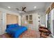 Guest bedroom with a built-in murphy bed and ample storage at 4618 Atlantico St, Las Vegas, NV 89135