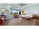 Spacious main bedroom with bay window and wood flooring at 4618 Atlantico St, Las Vegas, NV 89135