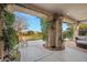 Covered patio with seating area and view of backyard at 4618 Atlantico St, Las Vegas, NV 89135