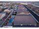 Aerial view of houses with solar panels and resort-style backyard amenities at 5260 Brayden Ct, Las Vegas, NV 89131