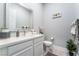 Clean bathroom with single vanity and toilet at 5260 Brayden Ct, Las Vegas, NV 89131