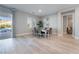 Dining room with sliding glass doors leading to the backyard and pool at 5260 Brayden Ct, Las Vegas, NV 89131