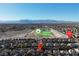 Aerial view showcasing home's location in neighborhood at 5313 Dawn Break Canyon St, North Las Vegas, NV 89031