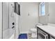 Simple bathroom with a shower/tub combo at 5313 Dawn Break Canyon St, North Las Vegas, NV 89031