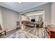 Open living room with a view into the dining area at 5428 Brazelton St, North Las Vegas, NV 89081