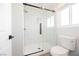 Clean and updated bathroom with a walk-in shower and toilet at 602 Calcutta Ln, Henderson, NV 89015