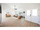 Bright living room with hardwood floors and contemporary furniture at 602 Calcutta Ln, Henderson, NV 89015