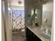 Bathroom with shower/tub combo and single vanity at 6059 Thistle Meadow Ave, Las Vegas, NV 89139