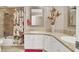 Bathroom with double sinks, granite countertop and shower/tub at 6233 Morning Splendor Way, Las Vegas, NV 89110