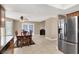 Bright dining area with wood table and access to the backyard at 6233 Morning Splendor Way, Las Vegas, NV 89110