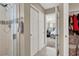 Bathroom and bedroom hallway with closet at 6233 Morning Splendor Way, Las Vegas, NV 89110