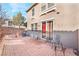 Brick paved backyard with seating area and grill at 6255 W Arby Ave # 218, Las Vegas, NV 89118